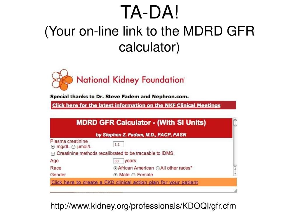 mdrd gfr calculator with weight